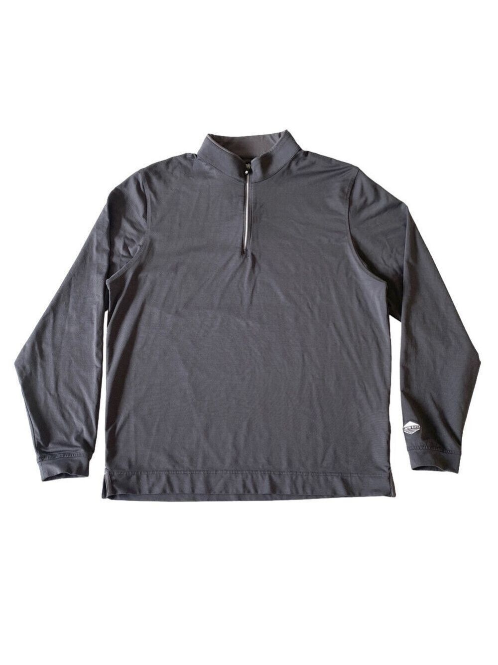 FootJoy 1/4 Zip Pullover Long Sleeve Performance Golf Grey Mens Sz L